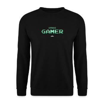 Infinite gameplay pro gamer - Unisex Sweatshirt - black - Front - Alina (178cm) & Michal (187cm)