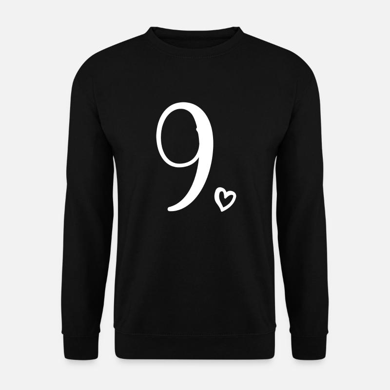 9. Geburtstag Kinder Mädchen 9 Jahre alt Süß Nummer 9 - Unisex Pullover - Schwarz