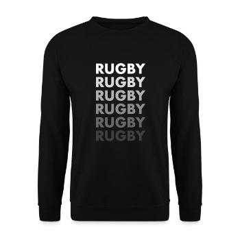 Sport Rugby - Unisex Pullover - Schwarz - Vorne - Alina (178cm) & Michal (187cm)
