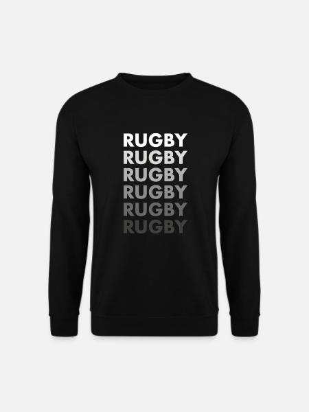 Rugby sportif - Sweat-shirt Unisexe - noir