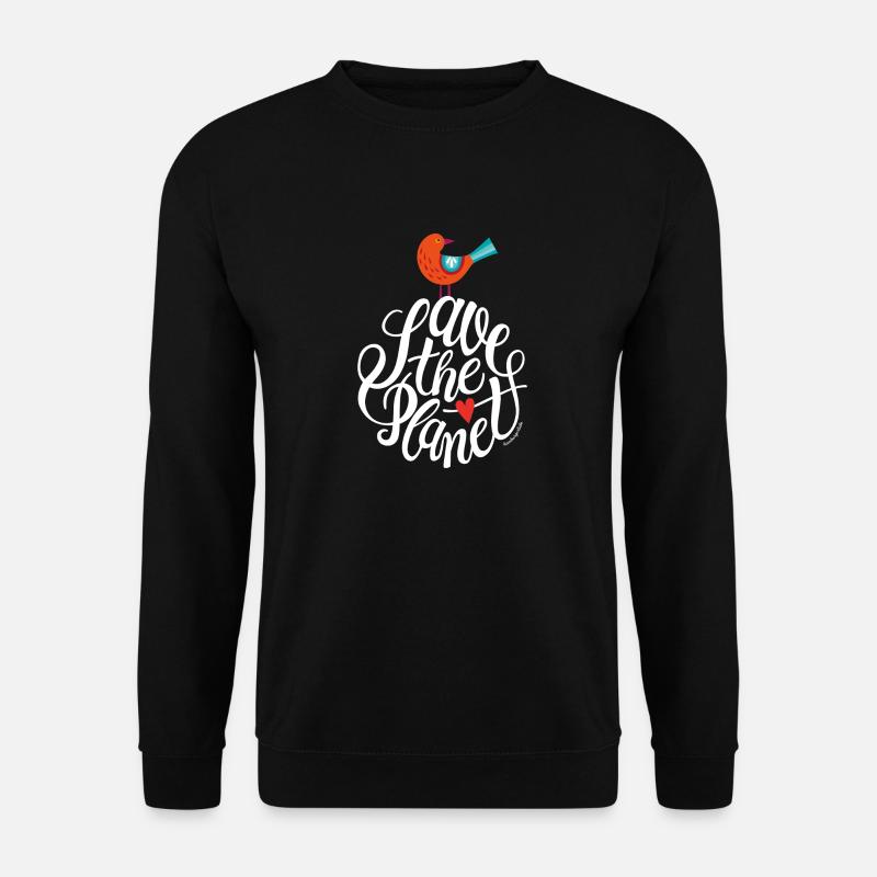save the planet - Unisex Sweatshirt - black