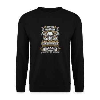 Kfz-Mechaniker - Unisex Pullover - Schwarz - Vorne - Alina (178cm) & Michal (187cm)