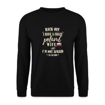 Poland Wife - Unisex Pullover - Schwarz - Vorne - Alina (178cm) & Michal (187cm)