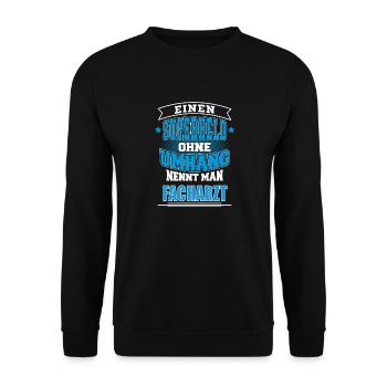 FACHARZT - Unisex Pullover - Schwarz - Vorne - Alina (178cm) & Michal (187cm)