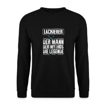 LACKIERER - Mythos - Unisex Pullover - Schwarz - Vorne - Alina (178cm) & Michal (187cm)