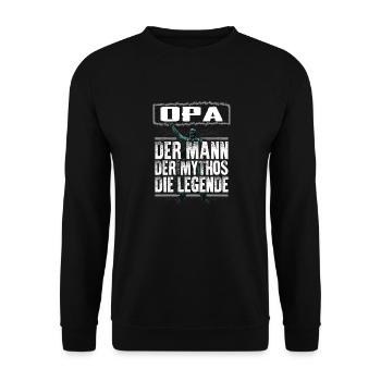 OPA - Mythos - Unisex Pullover - Schwarz - Vorne - Alina (178cm) & Michal (187cm)