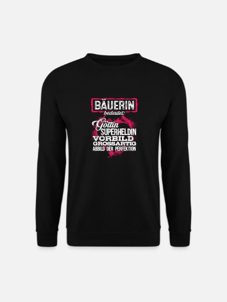 BÄUERIN - duden - Unisex Pullover - Schwarz