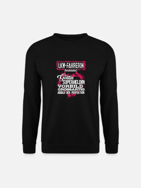 LKW-FAHRERIN - Duden - Unisex Pullover - Schwarz