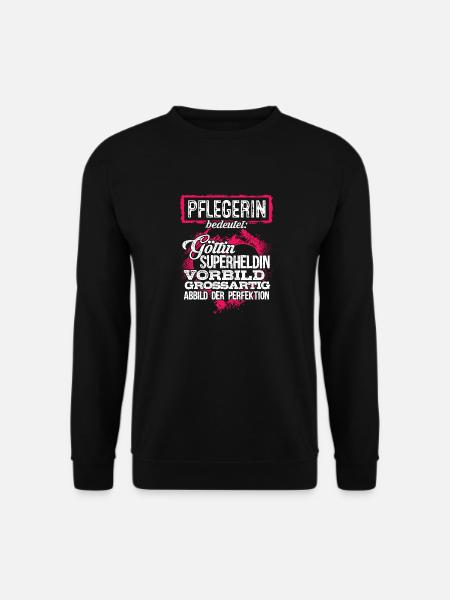 PFLEGERIN - duden - Unisex Pullover - Schwarz