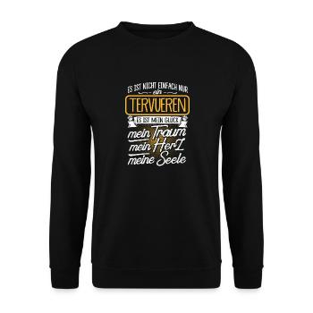 TERVUEREN - Traum - Unisex Pullover - Schwarz - Vorne - Alina (178cm) & Michal (187cm)