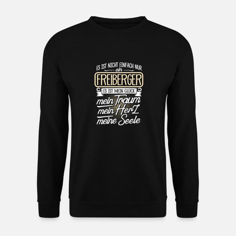 FREIBERGER - Herz - Unisex Pullover - Schwarz