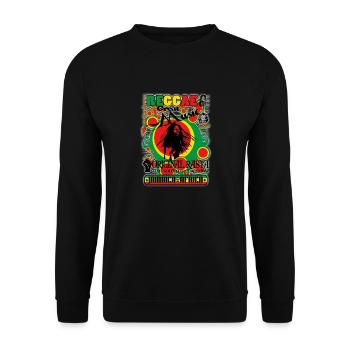 reggae great music original rasta - Sweat-shirt Unisexe - noir - Devant - Alina (178cm) & Michal (187cm)