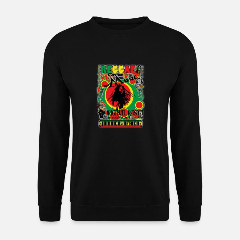 reggae great music original rasta - Sweat-shirt Unisexe - noir