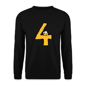 Fun 4 four comic book monsters - Unisex Sweatshirt - black - Front - Alina (178cm) & Michal (187cm)