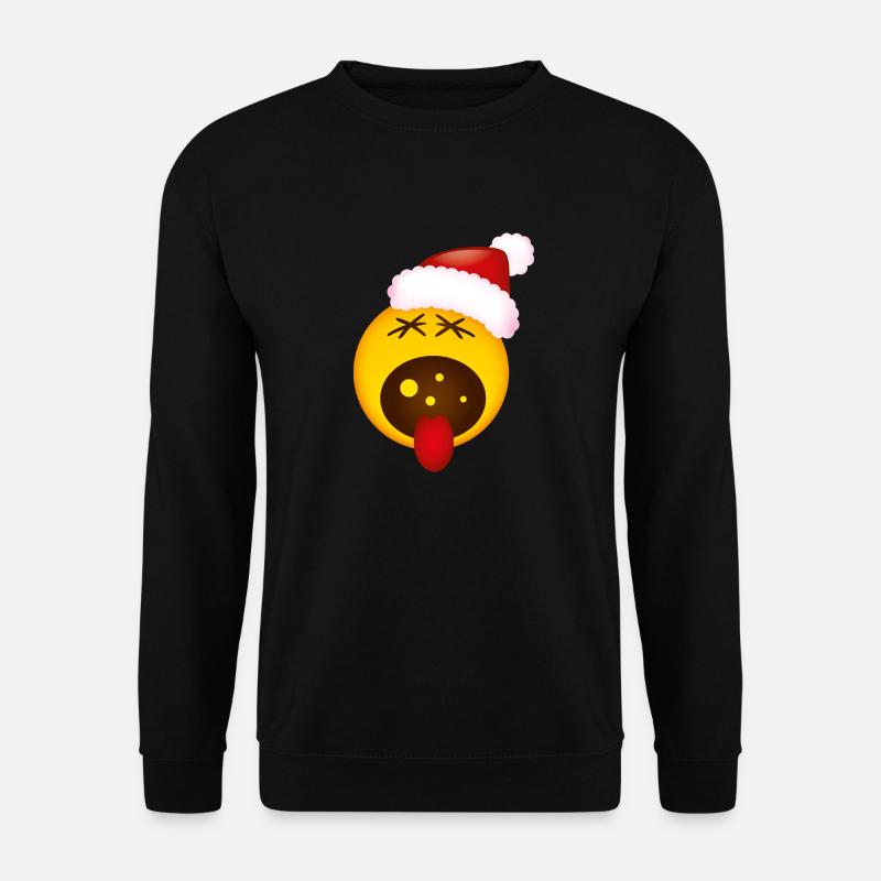 Smiley Christmas Scream - Unisex Pullover - Schwarz