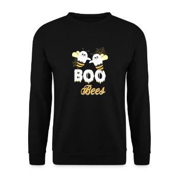 Abeilles abeilles - Sweat-shirt Unisexe - noir - Devant - Alina (178cm) & Michal (187cm)