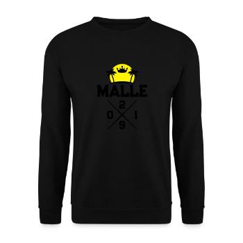 malle 2019 insel - Unisex Pullover - Schwarz - Vorne - Alina (178cm) & Michal (187cm)