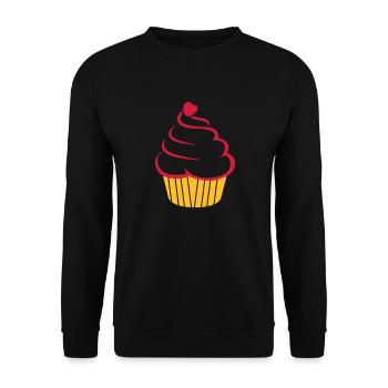 cupcake - Unisex Pullover - Schwarz - Vorne - Alina (178cm) & Michal (187cm)