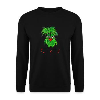 Die Fladders - Sag bloß - Unisex Pullover - Schwarz - Vorne - Alina (178cm) & Michal (187cm)