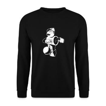 Tischfußball - Unisex Pullover - Schwarz - Vorne - Alina (178cm) & Michal (187cm)