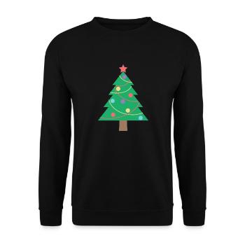Christmas tree - Unisex Sweatshirt - black - Front - Alina (178cm) & Michal (187cm)