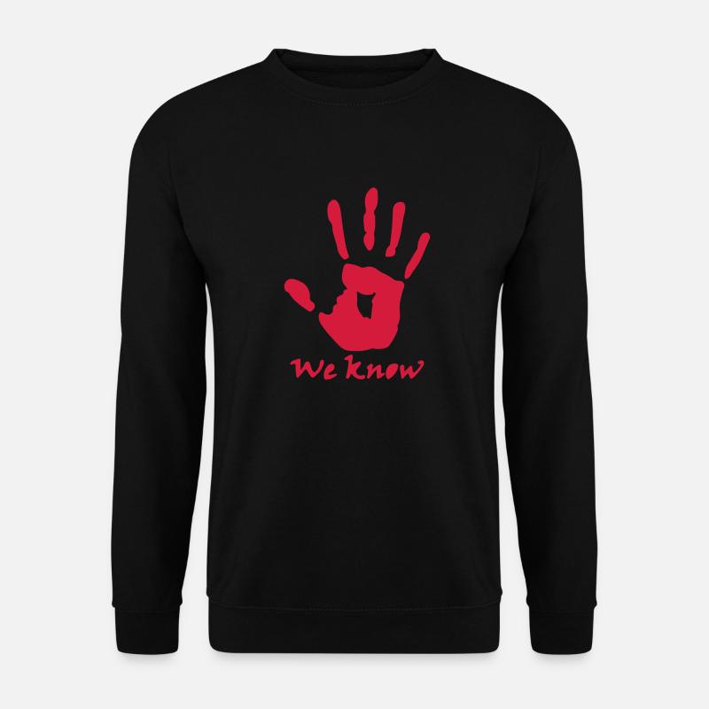 wir wissen, was ich weiß. - Unisex Pullover - Schwarz