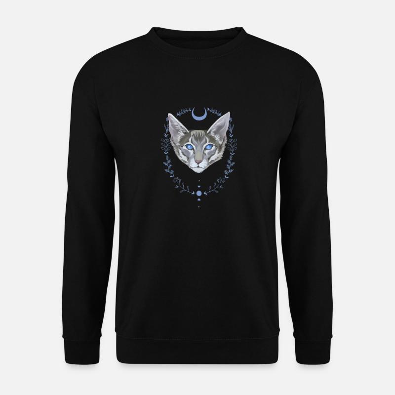 Jayfeather Häherfeder Graue Katze Kranz Magie - Unisex Pullover - Schwarz