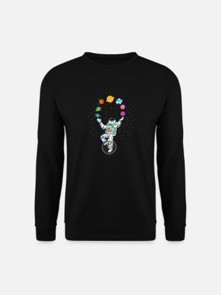 Astronaut jonglieren - Unisex Pullover - Schwarz