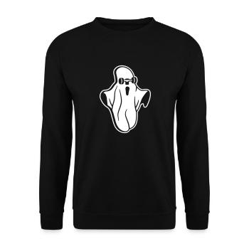 Skateboard Geist - Unisex Pullover - Schwarz - Vorne - Alina (178cm) & Michal (187cm)