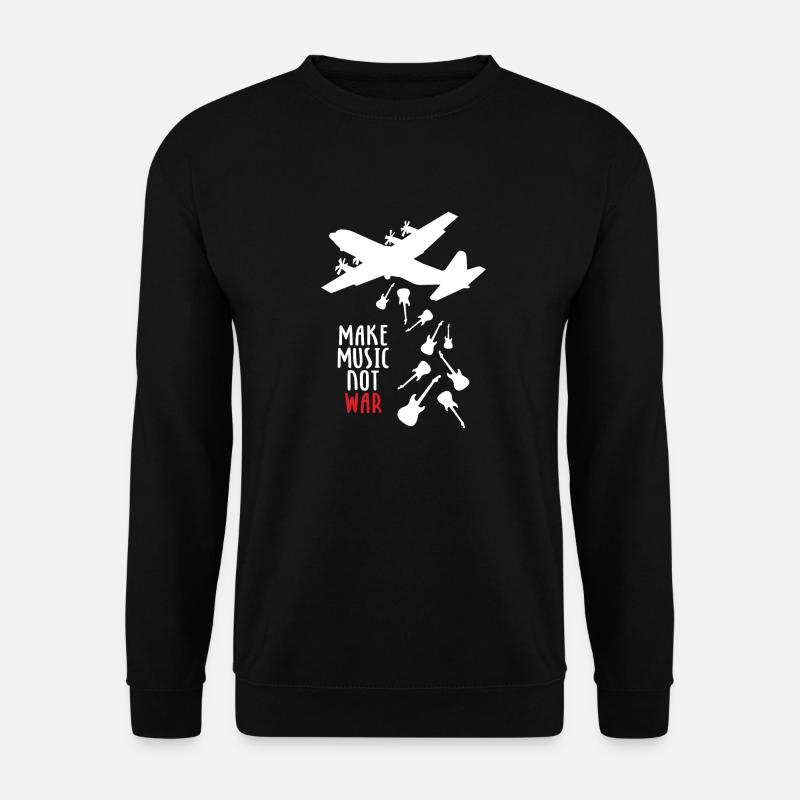 Make Music Not War - Sweat-shirt Unisexe - noir