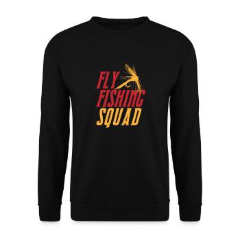 Équipe de pêche Pêche à la mouche - Sweat-shirt Unisexe - noir - Devant - Alina (178cm) & Michal (187cm)