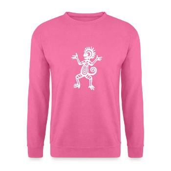 Culture of the Incas, monkeys, monkeys - Unisex Sweatshirt - pink - Front