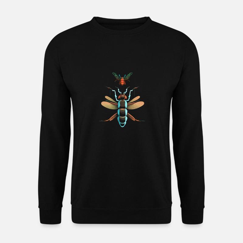 Insect Attack - big eats small - Unisex Sweatshirt - black