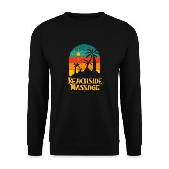 Beachside Massage Vacation Holiday Trip Festival - Unisex Sweatshirt - black - Front - Alina (178cm) & Michal (187cm)