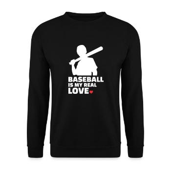 J’adore le baseball élégant - Sweat-shirt Unisexe - noir - Devant - Alina (178cm) & Michal (187cm)