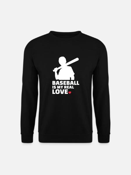 I love baseball stylish - Unisex Sweatshirt - black