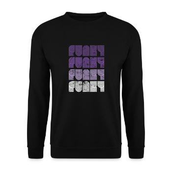 Funky Vintage - Unisex Pullover - Schwarz - Vorne - Alina (178cm) & Michal (187cm)