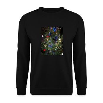 sapin decoré - Sweat-shirt Unisexe - noir - Devant - Alina (178cm) & Michal (187cm)