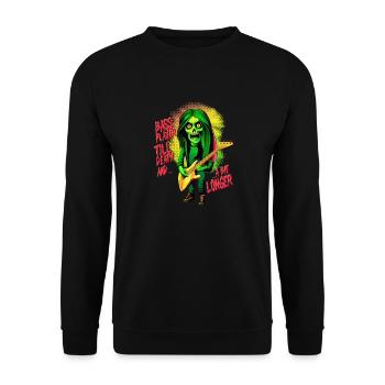 Bass Player Till Death - Unisex Pullover - Schwarz - Vorne - Alina (178cm) & Michal (187cm)