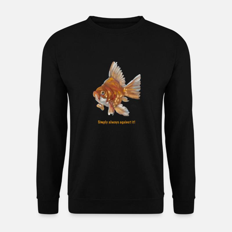 Stinkiger Goldfisch - Unisex Pullover - Schwarz