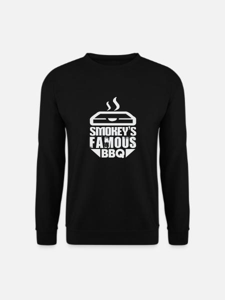 SMOKEY IS FAMOUS BBQ - Unisex Sweatshirt - black