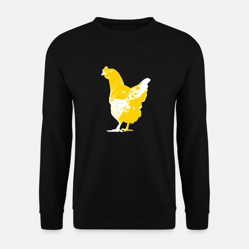 Huhn - Unisex Pullover - Schwarz