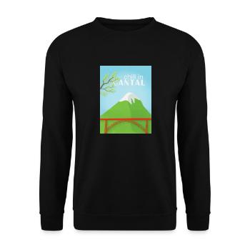 Chill in Cantal - Sweat-shirt Unisexe - noir - Devant - Alina (178cm) & Michal (187cm)