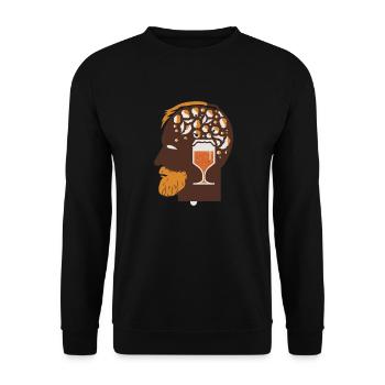 Amateurs de bière - bière artisanale à l’ - Sweat-shirt Unisexe - noir - Devant - Alina (178cm) & Michal (187cm)