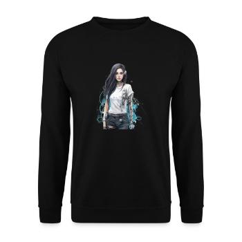 Dream Big - Unisex Sweatshirt - black - Front - Alina (178cm) & Michal (187cm)