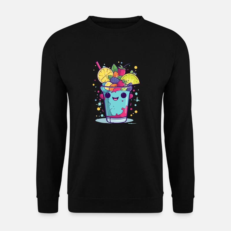 Kawaii 4 cocktail - Unisex Sweatshirt - black