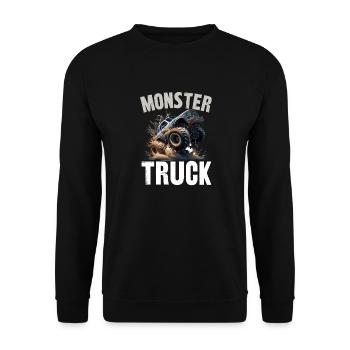 monster truck - Sweat-shirt Unisexe - noir - Devant - Alina (178cm) & Michal (187cm)