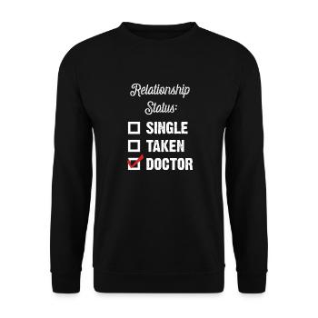 Dr. Check! - Sweat-shirt Unisexe - noir - Devant - Alina (178cm) & Michal (187cm)