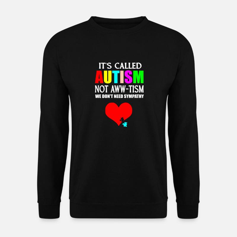 Autismus-Herz-Logo - Unisex Pullover - Schwarz