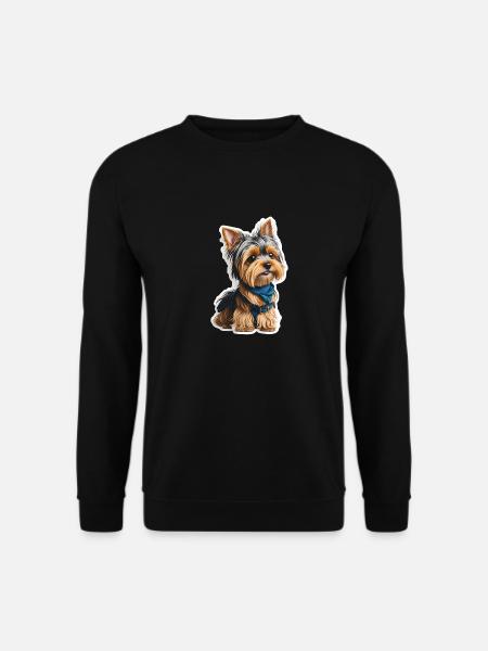 Entzückendes Bündel der Freude: Ein süßer Yorkshir - Unisex Pullover - Schwarz